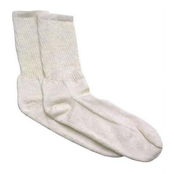 Fire Retardant Socks, White, Size Large