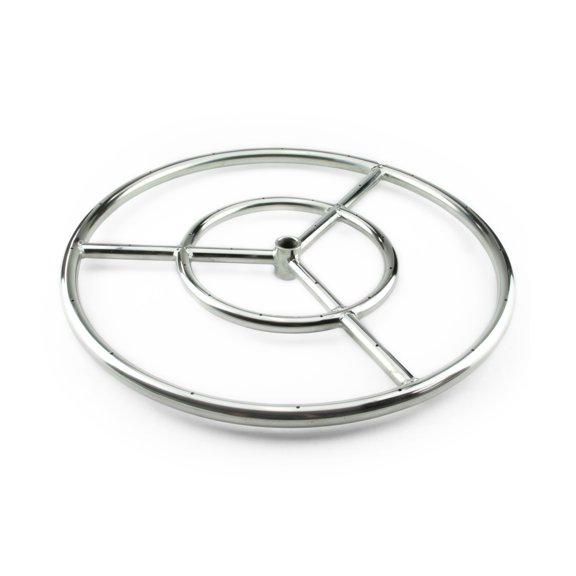 Fire Ring Burner for Fire Pits & Fireplaces | 12", Stainless Steel