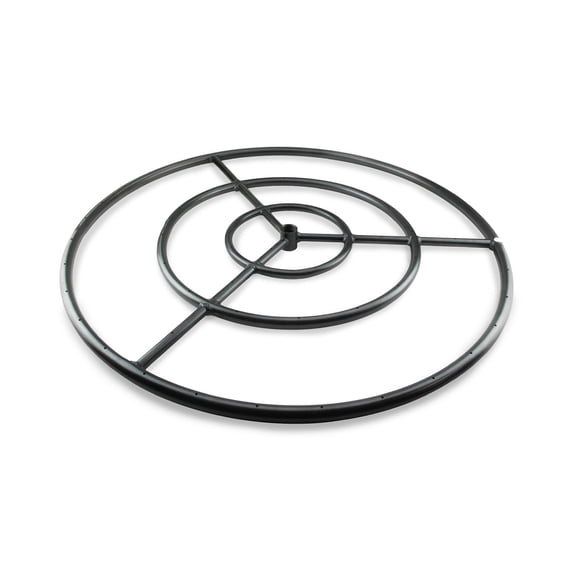 Fire Ring Burner for Fire Pits & Fireplaces | 30", Black Steel