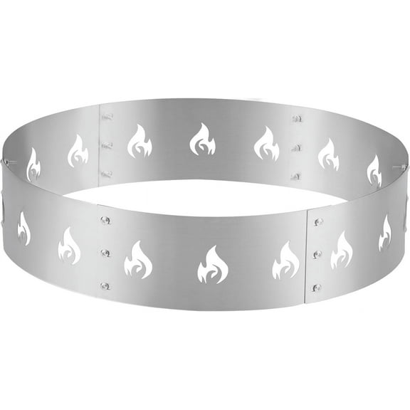 Fire Ring, Fire Pit Stand for 19.5" Firepit, 304 Stainless Steel Heavy Duty Fire Pit Accessory Outdoor Fireplace Tools, Fireplace Stand for Camping Fire Pits, Firepit Ring for Backyard Use and Patio