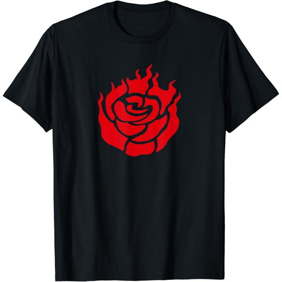 Fire Ruby Rose Red Flame Burn Flower Love Passion Plant T-Shirt