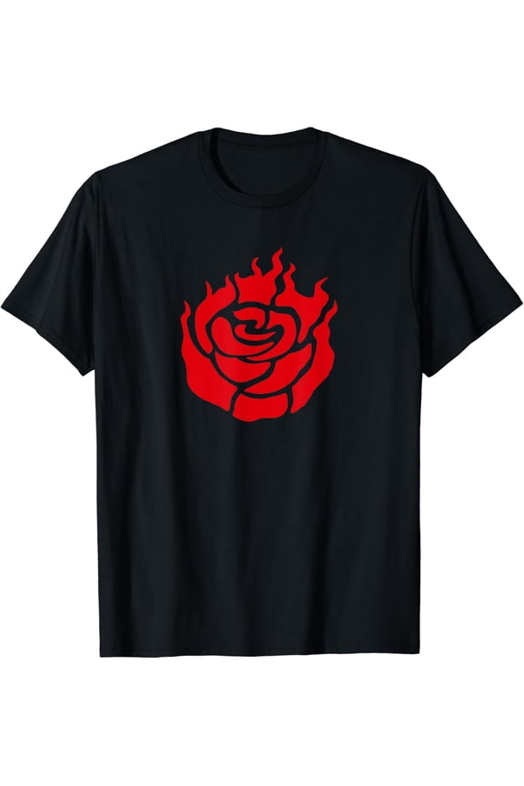 Fire Ruby Rose Red Flame Burn Flower Love Passion Plant T-Shirt