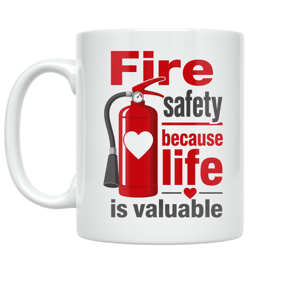 Fire Safety Quotes - Fire Prevention Advocate - 11 oz Ceramic Coffee Mug