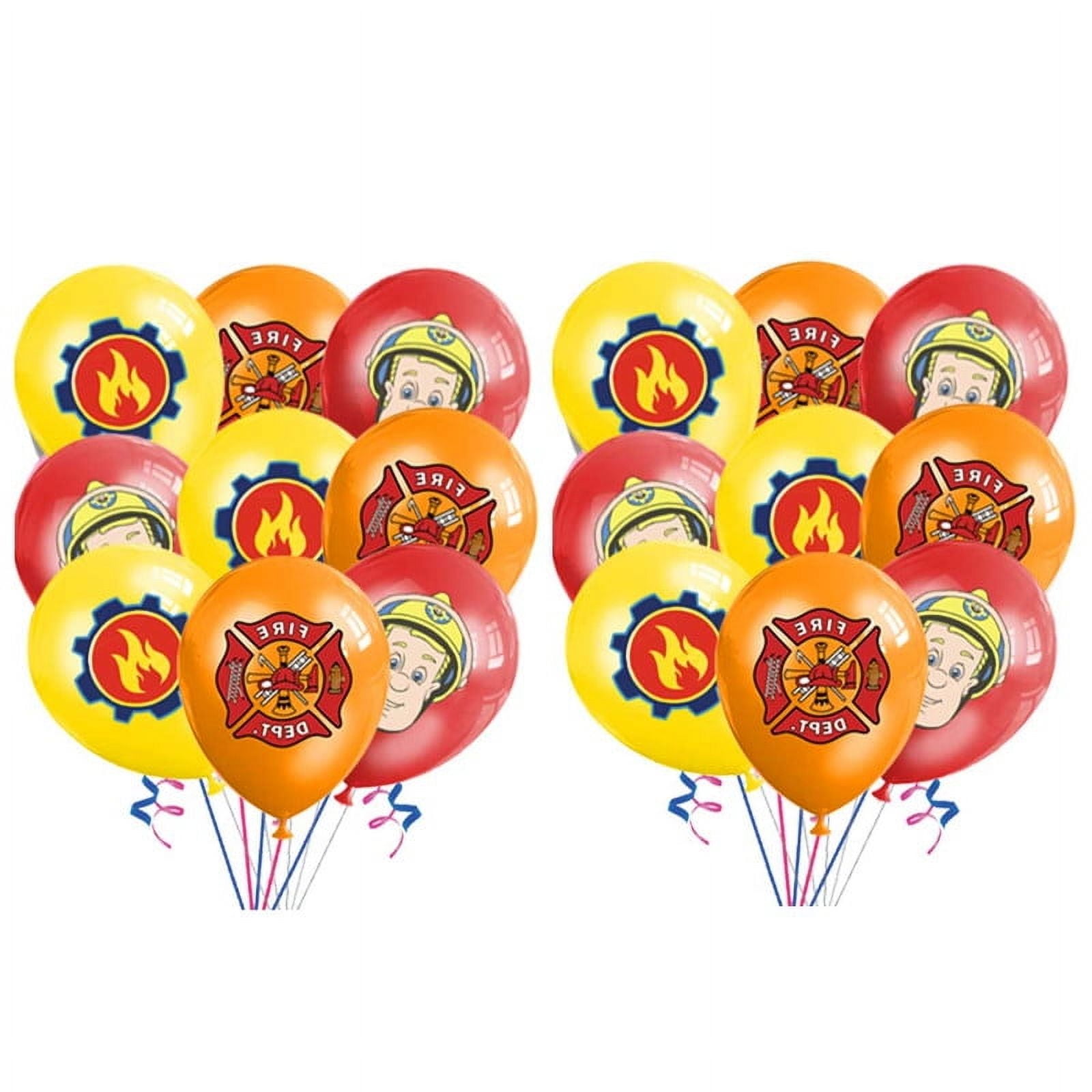 Fire Sam Balloons Party Supplies Birthday Favors Decorations Decor Kit Latex - Main Image