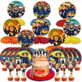 thumbnail image 1 of Fire Sam Party Supplies Decor Plates Fans Decorations Honeycomb Centerpieces Cake Toppers, 1 of 6