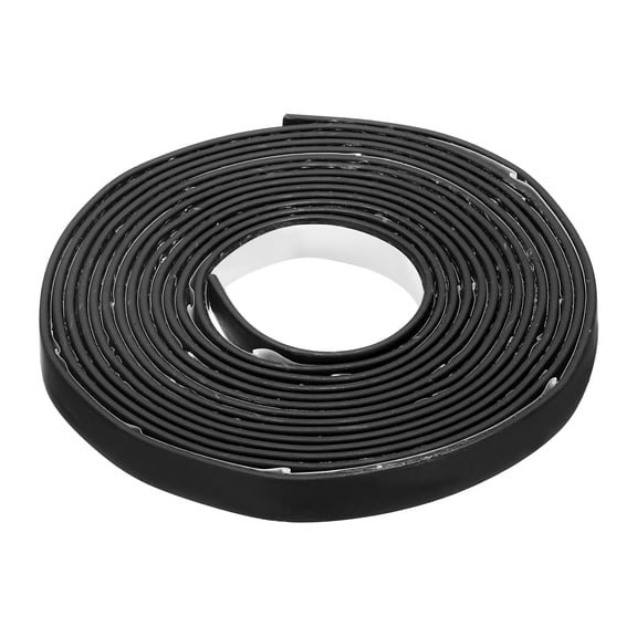Uxcell Smoke Fire Seal Strip 9.8 Feet Expandable Door Seal 0.39 inch x 0.08 inch Black