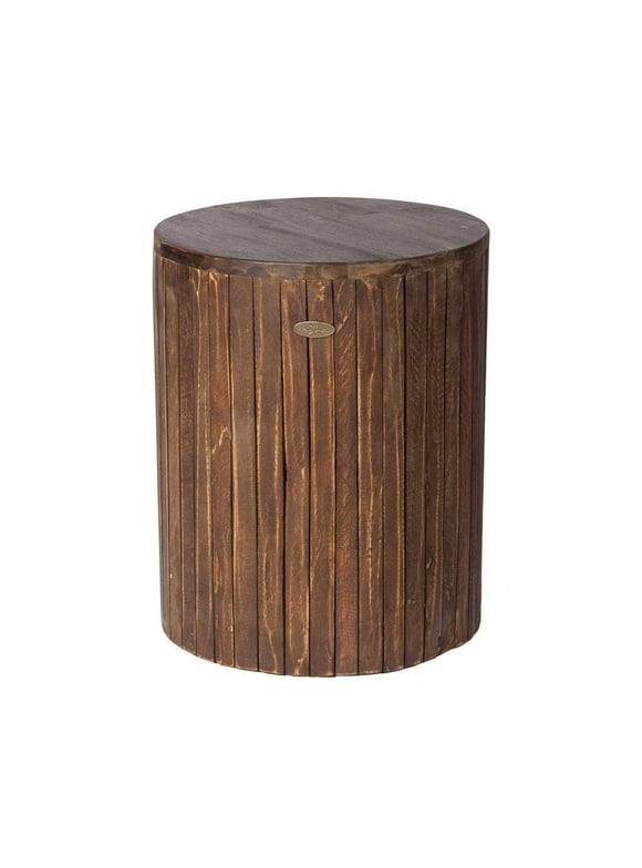 Fire Sense 62421 Michael Round Reclaimed Wood Insect Rot Resistant Garden Stool