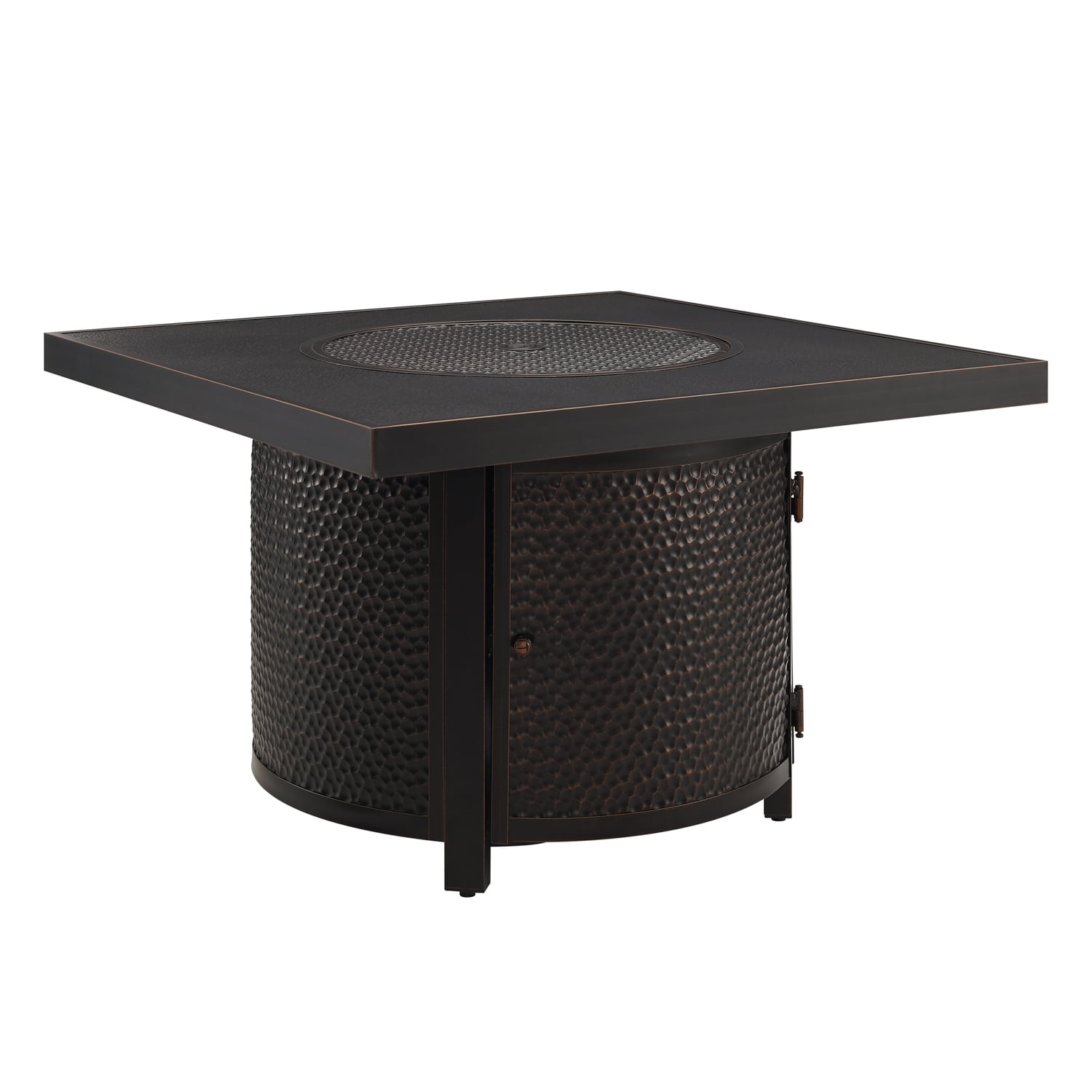Fire Sense Clayton Square Aluminum Propane Fire Pit