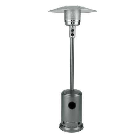 Fire Sense Hammered Platinum 48,000 BTU Propane Patio Heater for Outdoor Use