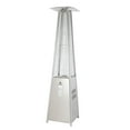 thumbnail image 1 of Fire Sense Pyramid Flame Patio Heater 40,000 BTU Outdoor Propane Heater Tower with Wheels - Stainless Steel, 1 of 13