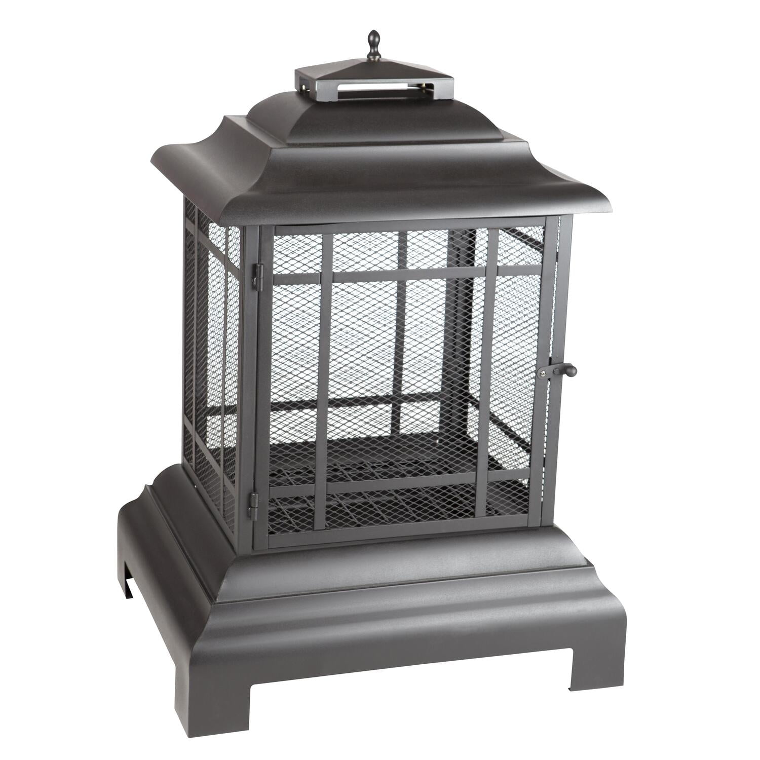 Fire Sense Rectangle Pagoda Patio Fireplace - Walmart.com