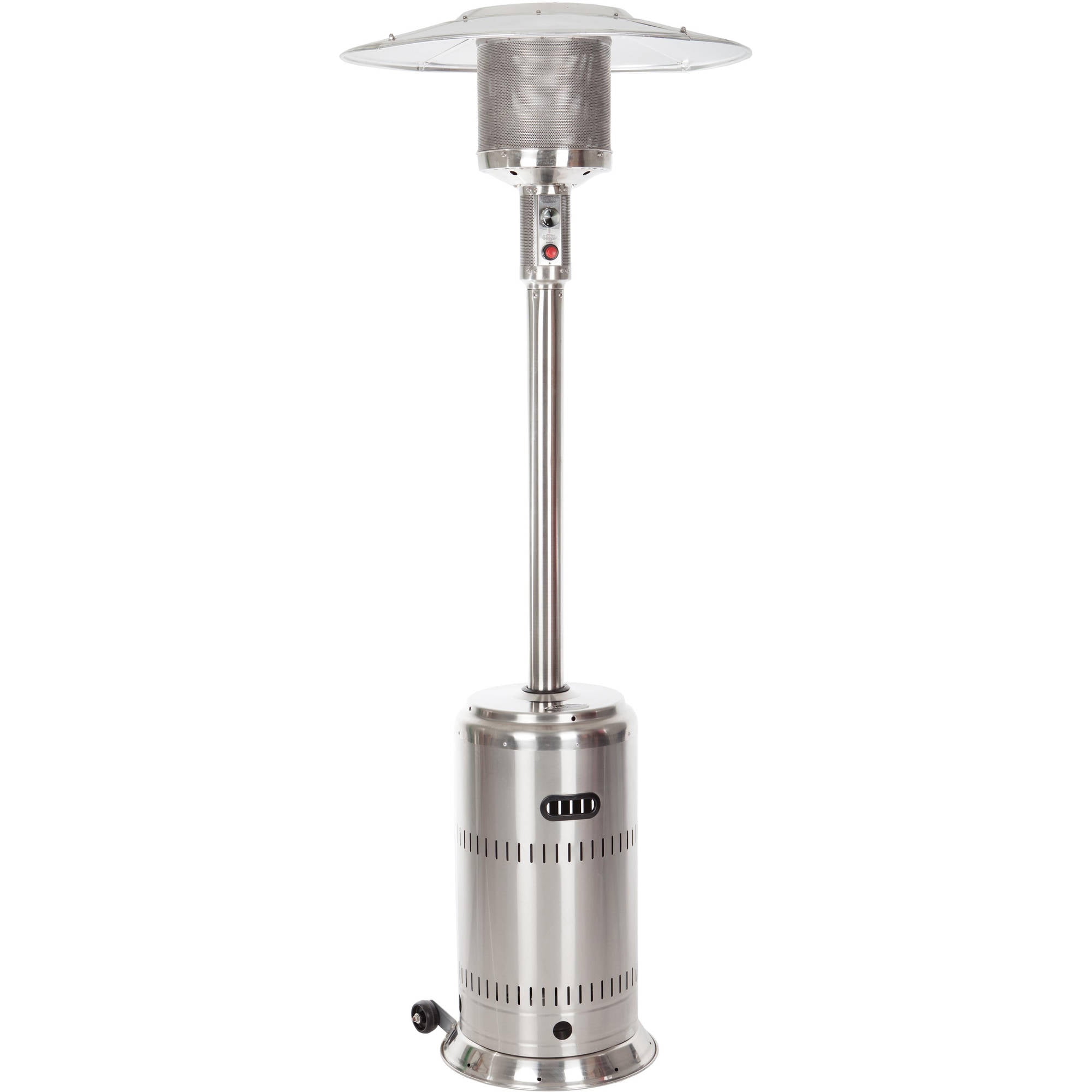 Stainless Steel 50,000 BTU Propane Patio Heater with Wheels