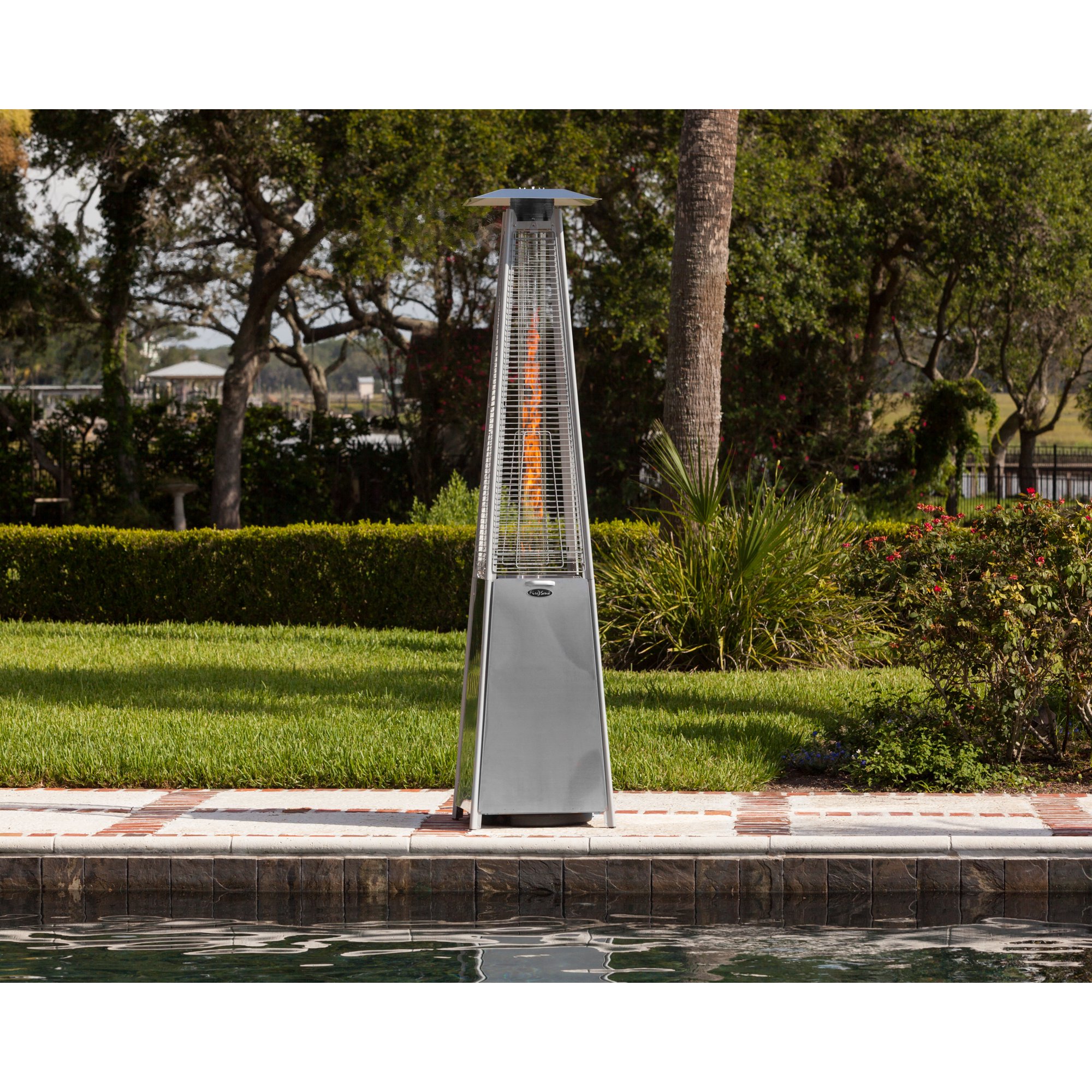 Fire Sense Stainless Steel Pyramid Flame Heater - Walmart.com