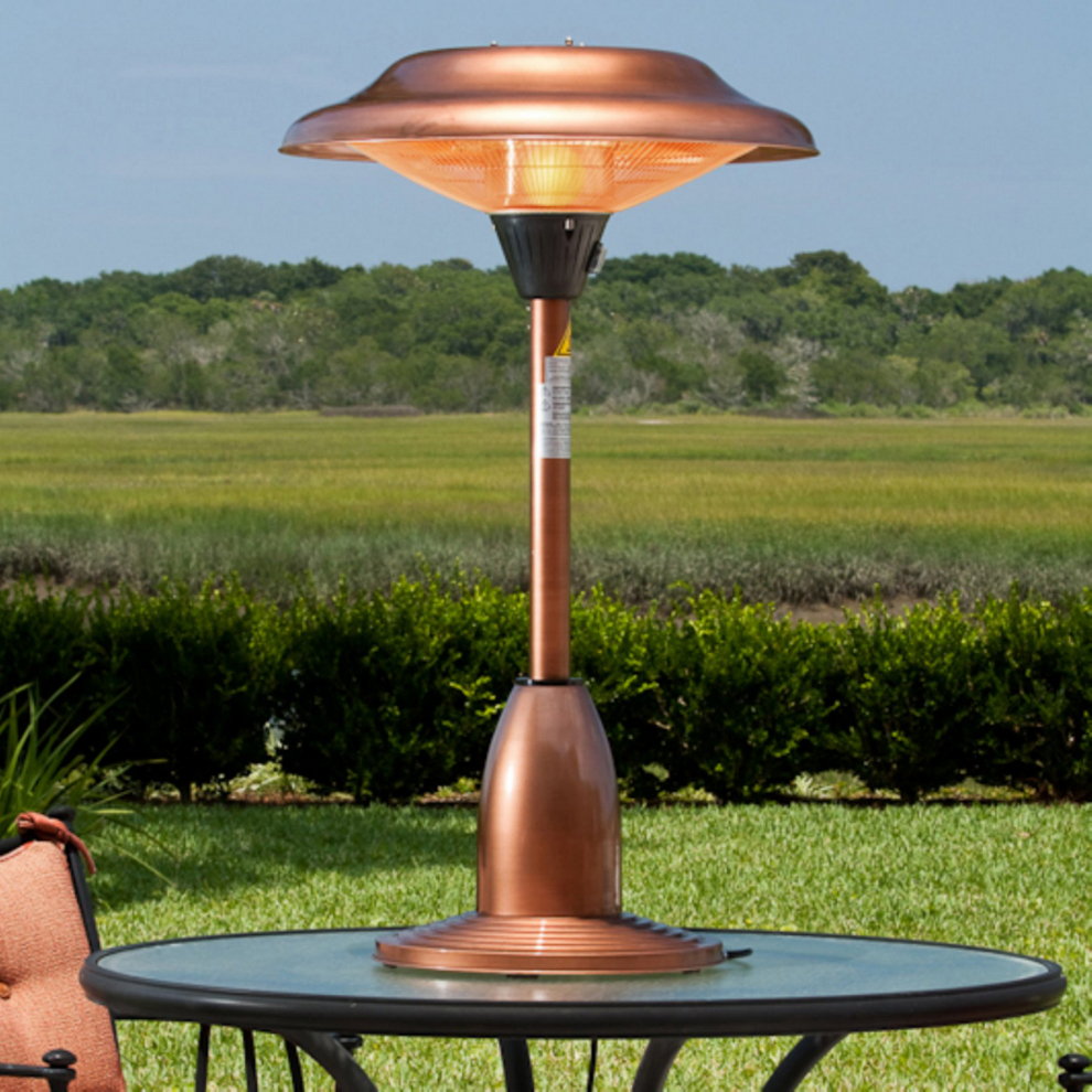 Fire Sense Table Top Round Halogen Patio Heater