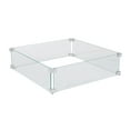 thumbnail image 1 of Fire Sense Tempered Glass for Square LPG Fire Pits LPG Clear Finish Clear Finish Pit Wind Guard, 1 of 13