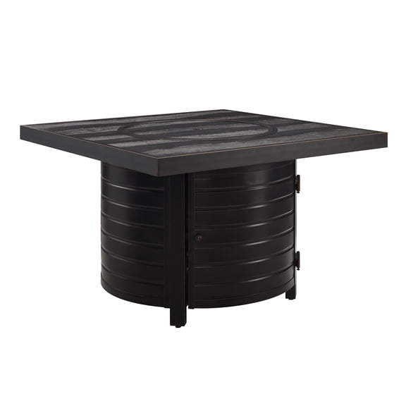 Fire Sense Yorke Square Aluminum Propane Fire Pit