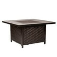 thumbnail image 1 of Fire SenseBaker 40" Square Woven Aluminum Convertible Gas Fire Pit Table, 1 of 6
