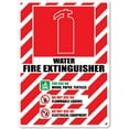 thumbnail image 1 of Fire Sign – Water Fire Extinguisher Safety Signs Fire Safety Signs Metal Tin Sign 12x16 Inches Caution Danger Safety Security Warning Notice Signs, 1 of 5
