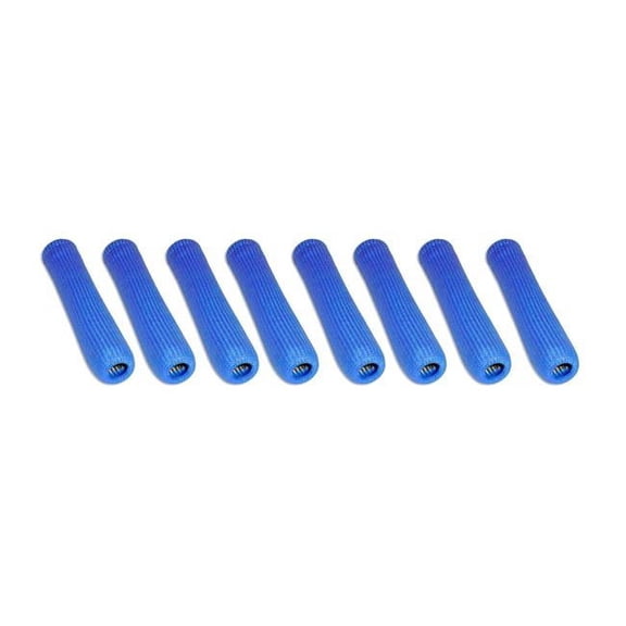 Fire Sleeve Plug Boots, Blue - Set of 8