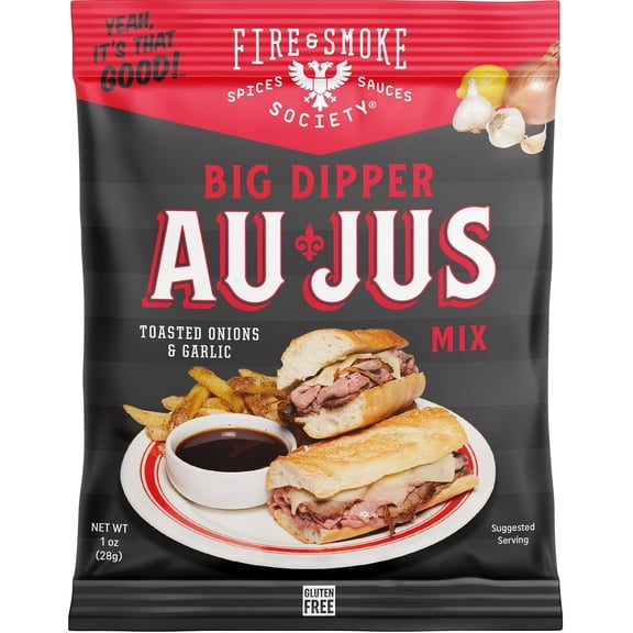 Fire & Smoke Society Au Jus Gravy Mix, 1 oz Au Jus Seasoning Mix