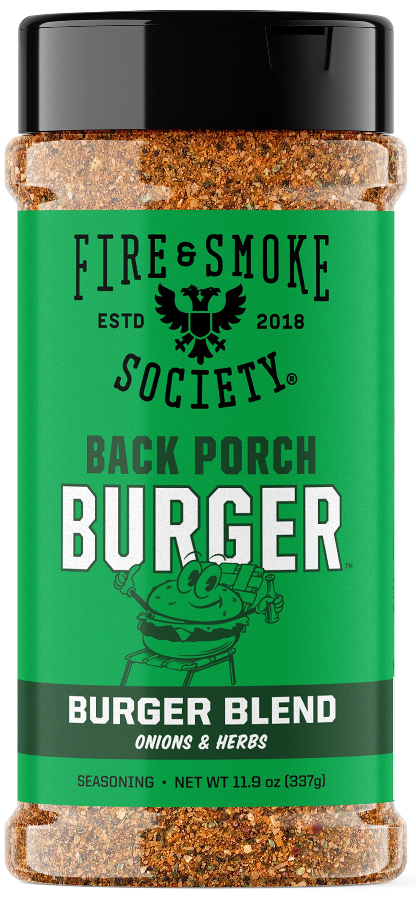 Fire & Smoke Society Back Porch Burger Seasoning, 11.9 Ounce Mixed Spices & Seasonings