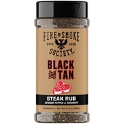 Fire & Smoke Society Black & Tan, Beef and Steak Rub, 13.6 Ounce