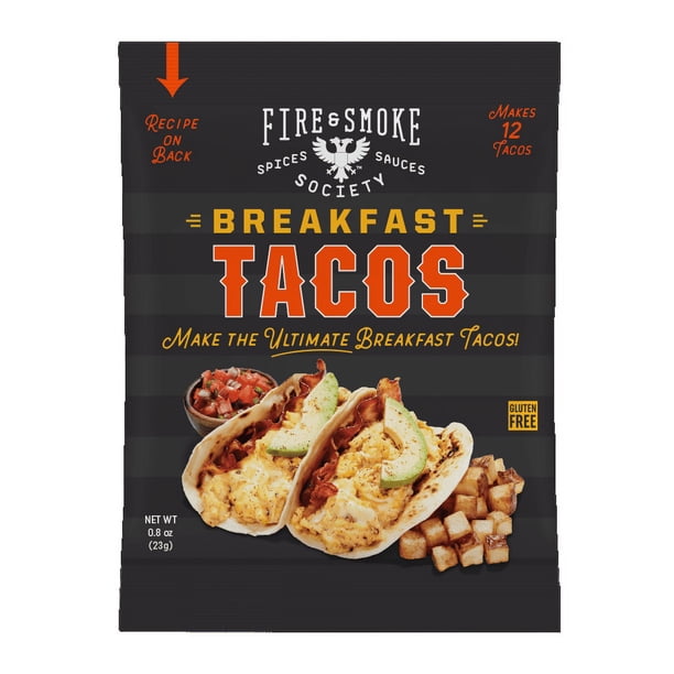 Fire & Smoke Society Breakfast Taco Seasoning Mix, 0.8 Ounce Packet ...