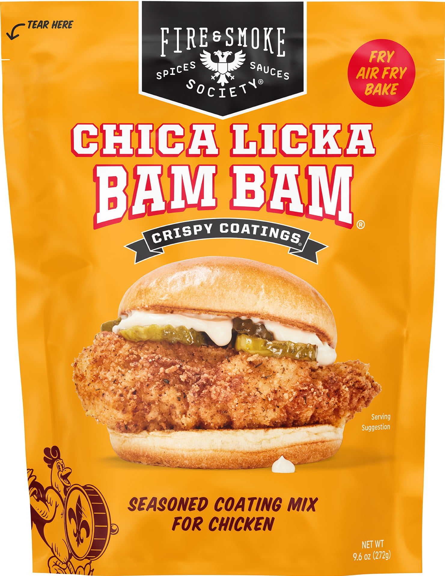 Fire & Smoke Society Chica Licka Chicken Fry Mix, 9.6 Ounce Bag