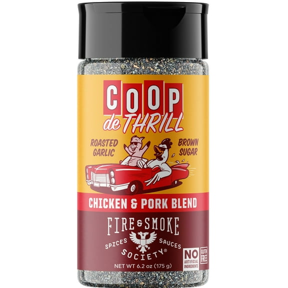 Fire & Smoke Society Coop De Thrill BBQ Poultry Seasoning Blend, 6.2 Ounce Mixed Spices & Seasonings