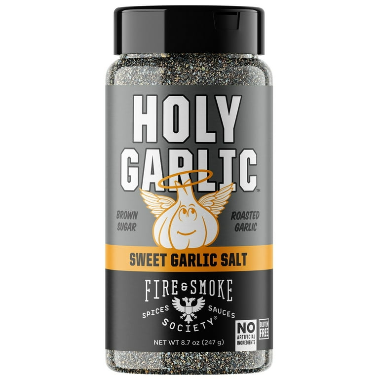 Fire & Smoke Society Holy Garlic All Purpose Seasoning, 8.7 oz Mixed Spices & Seasonings