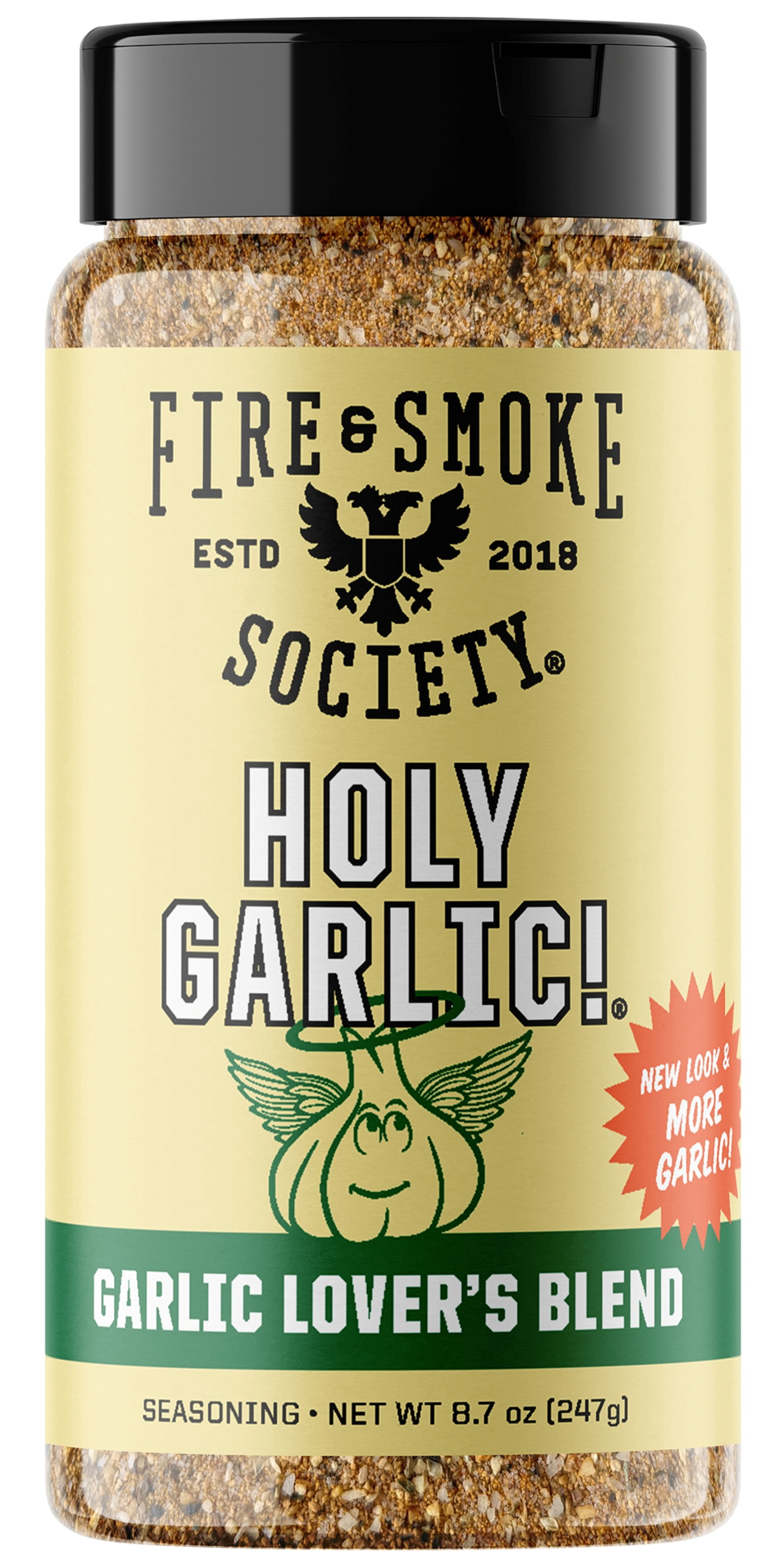 Fire & Smoke Society Holy Garlic All Purpose Seasoning, 8.7 oz Mixed Spices & Seasonings