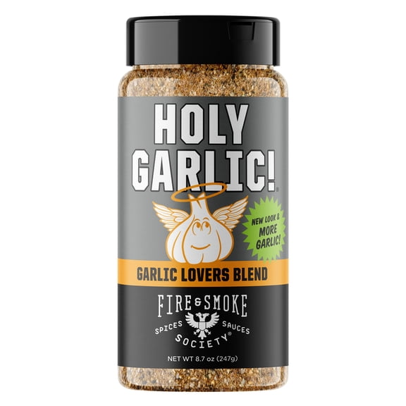 Fire & Smoke Society Holy Garlic All Purpose Seasoning, 8.7 oz Mixed Spices & Seasonings