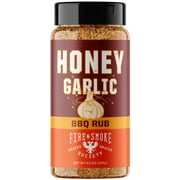 Fire & Smoke Society Honey Garlic BBQ Rub, BBQ Seasoning, 9.5 Ounce Mixed Spices & Seasonings