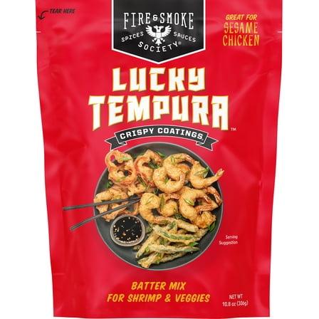 Fire & Smoke Society Lucky Tempura Batter Coating Mix, 10.8 Ounce Bag
