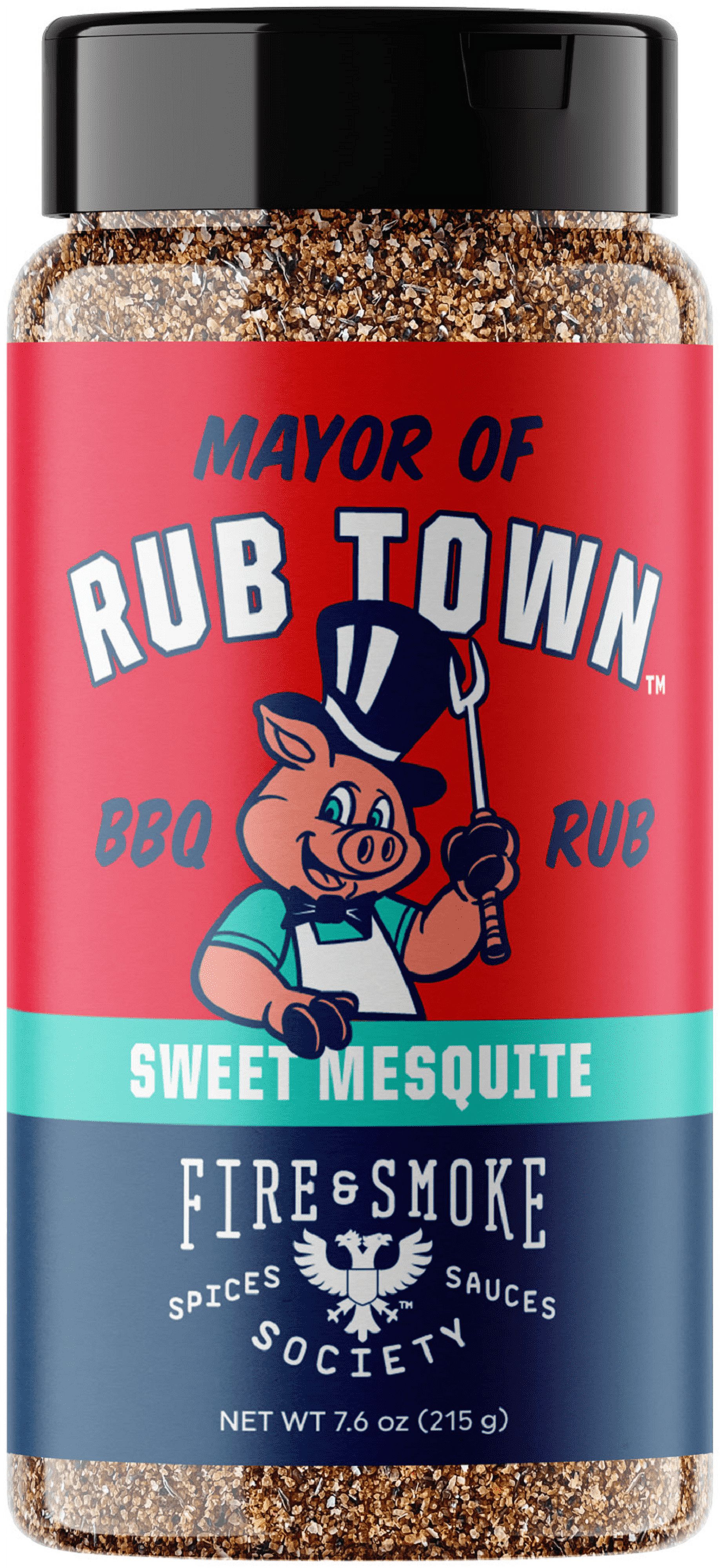 Fire & Smoke Society Mayor of Rubtown Barbecue Seasoning Rub, 7.6 Ounce Mixed Spices & Seasonings - image 1 of 11
