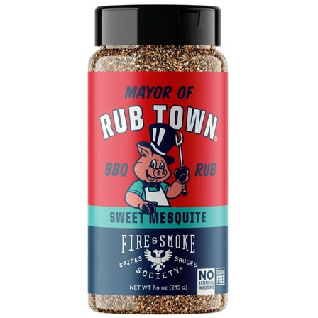 Fire & Smoke Society Mayor of Rubtown Barbecue Seasoning Rub, 7.6 Ounce