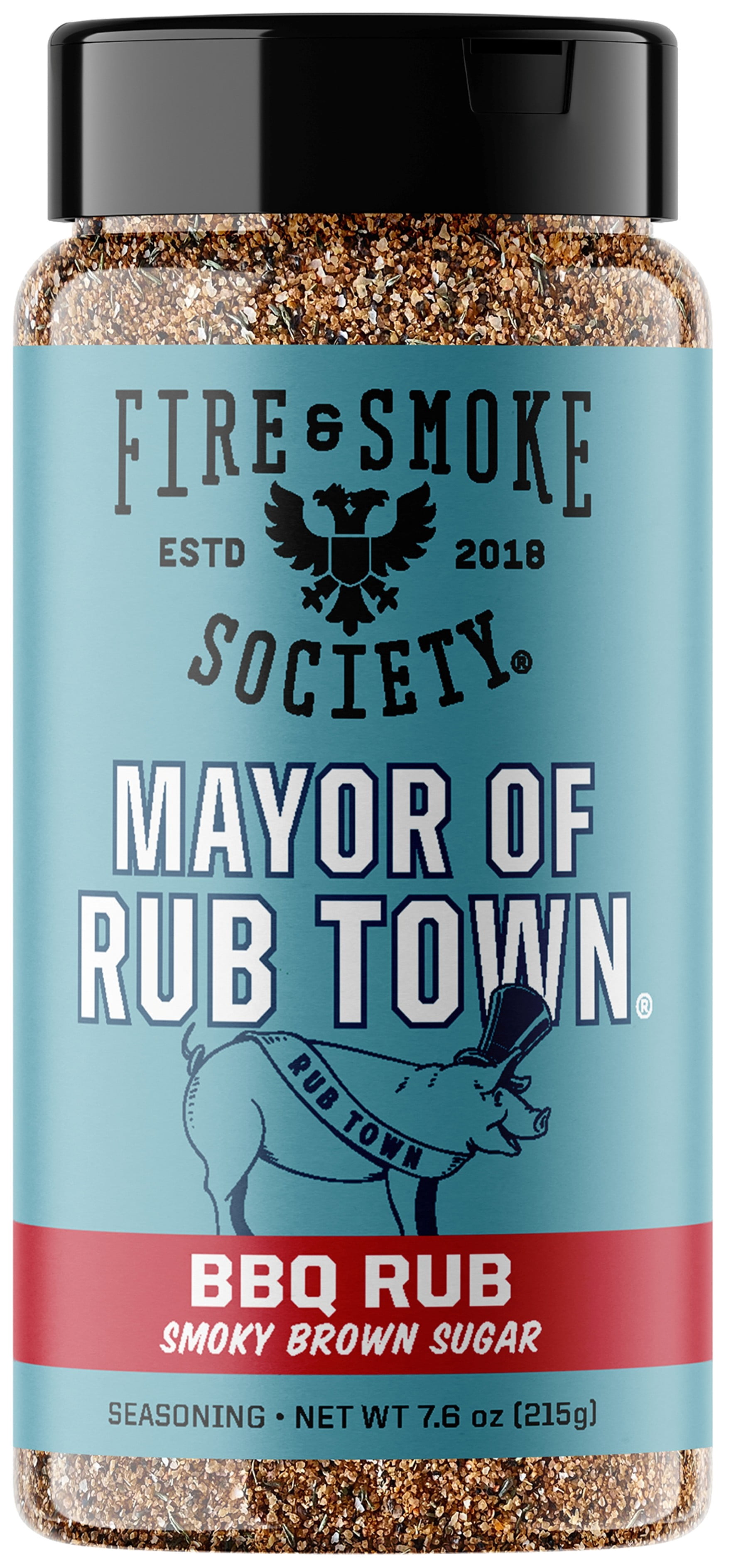 Fire & Smoke Society Mayor of Rubtown Barbecue Seasoning Rub, 7.6 Ounce