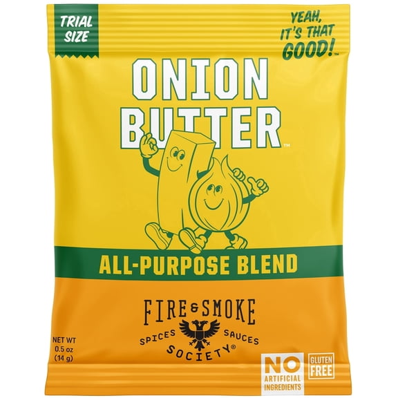 Fire & Smoke Society Onion Butter All Purpose Seasoning Mix, .5 Ounce Packet