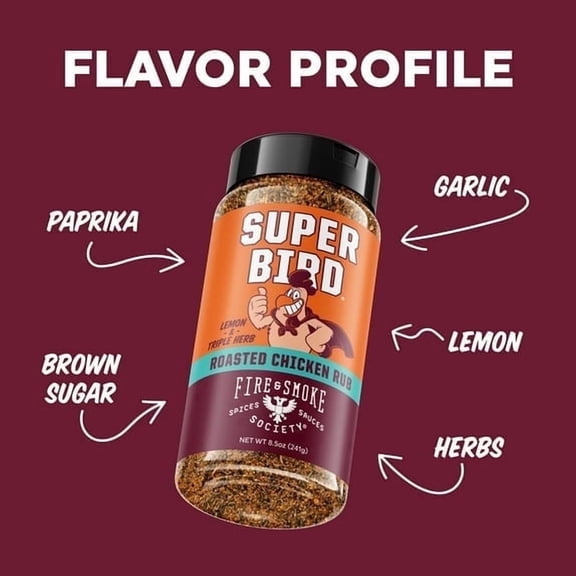 Fire & Smoke Society Super Bird Poultry Seasoning, 8.5 oz