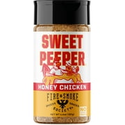 Fire & Smoke Society Sweet Peeper BBQ Seasoning Rub,  6.6 oz Mixed Spices & Seasonings