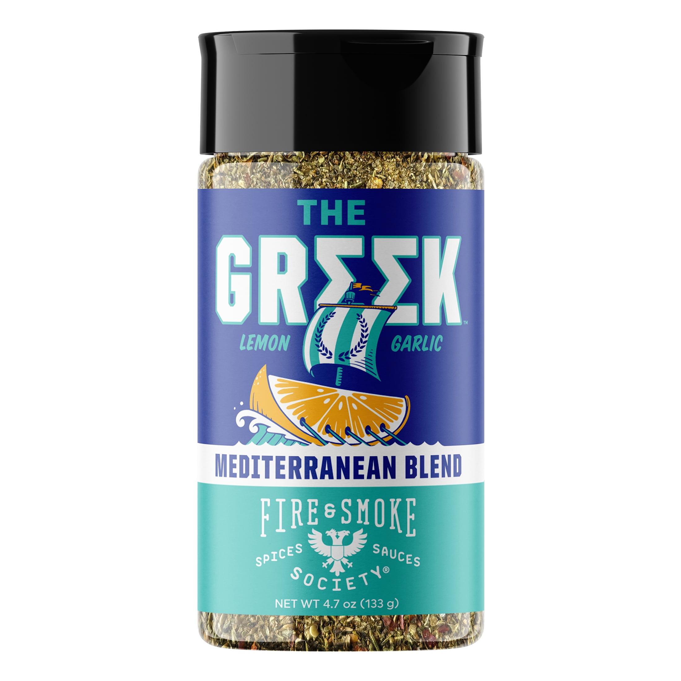Smoke Rising Greek Fire & Smoke Society, Greek Seasoning, 4.7 oz, Mediterranean Flavor ...