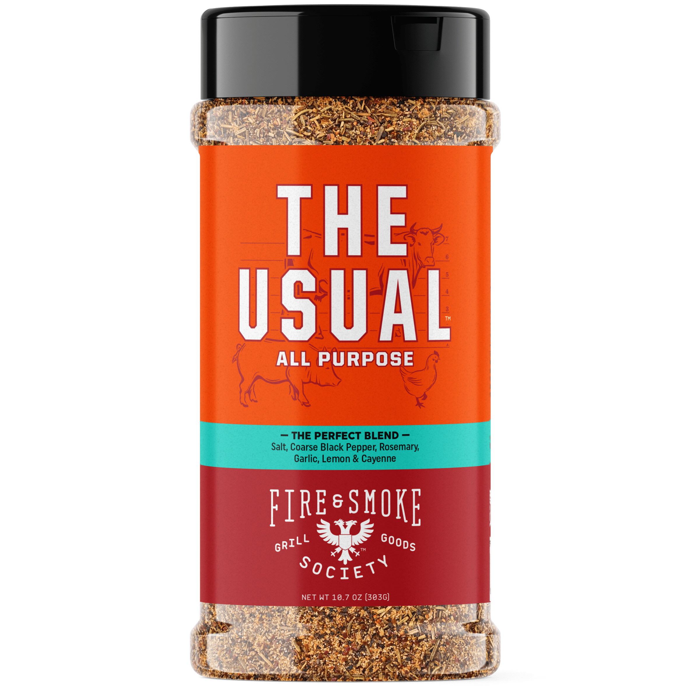 Fire & Smoke Society The Usual All-Purpose Spice Blend, 10.7oz