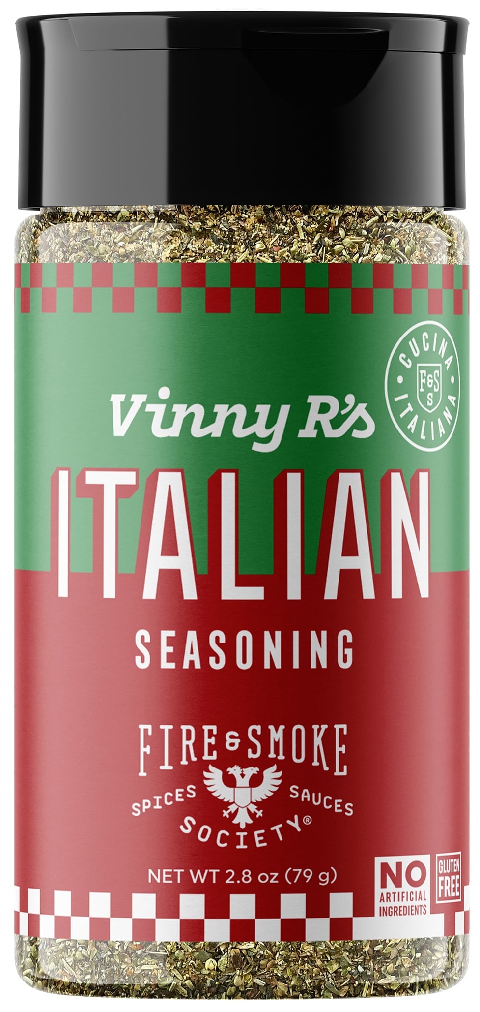 Fire & Smoke Society Vinny R's Italian Seasoning, 2.8 Ounce Mixed Spices & Seasonings