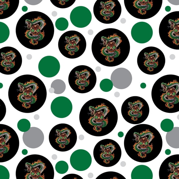 Fire Snake and Skull Biker Motorcycle Flames Racing Premium Gift Wrap Wrapping Paper Roll