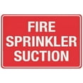 thumbnail image 1 of Fire Sprinkler Suction Sign Warning Tin Sign Home Kitchen Farm Garden Garage Wall Decor 12X8 Inch, 1 of 4