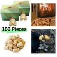 Fire Starter Sticks 100 PCS Charcoal Starter Kindling for Campfires