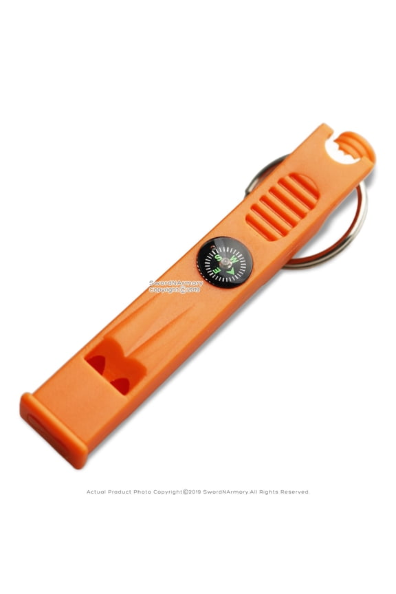 Fire Starter Whistle Compass Survival Tool 3 in 1 Emergency Multi-Tool Key Ring