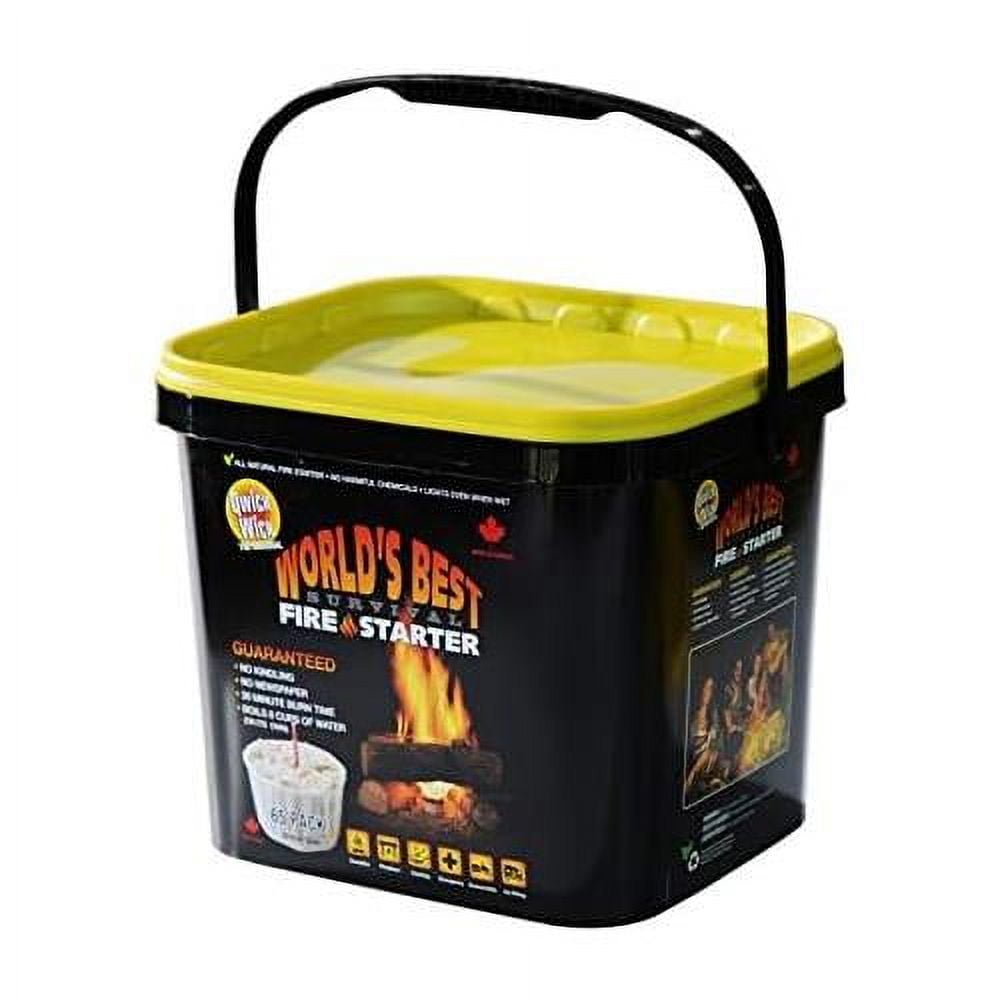 Fire Starters 65 Pack With Storage Bucket Great For Fireplace, Wood Stoves, Camp Fires