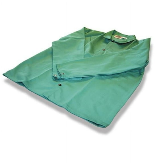 Fire Stop Jacket with Snap Fasteners, Large - Green