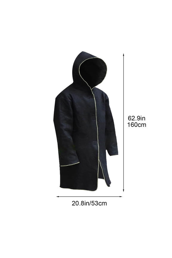Fire Suit Carbon Fiber Fire Cape Fire Retardant Emergency Escape Fireproof Clothing Insulation Heat Resistant Multi Layer Protective Suit Breathable Durable Safety Work Wear